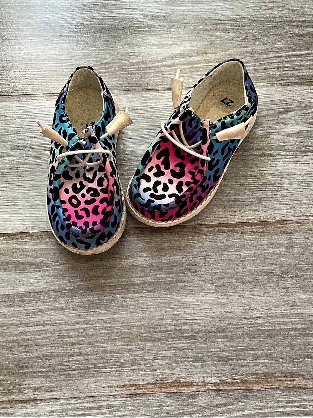 Leopard Pink & Blue Shoe